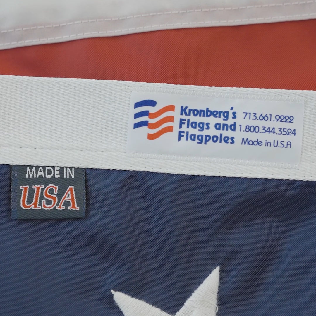 U.S. Flags - Nylon with Embroidered Stars