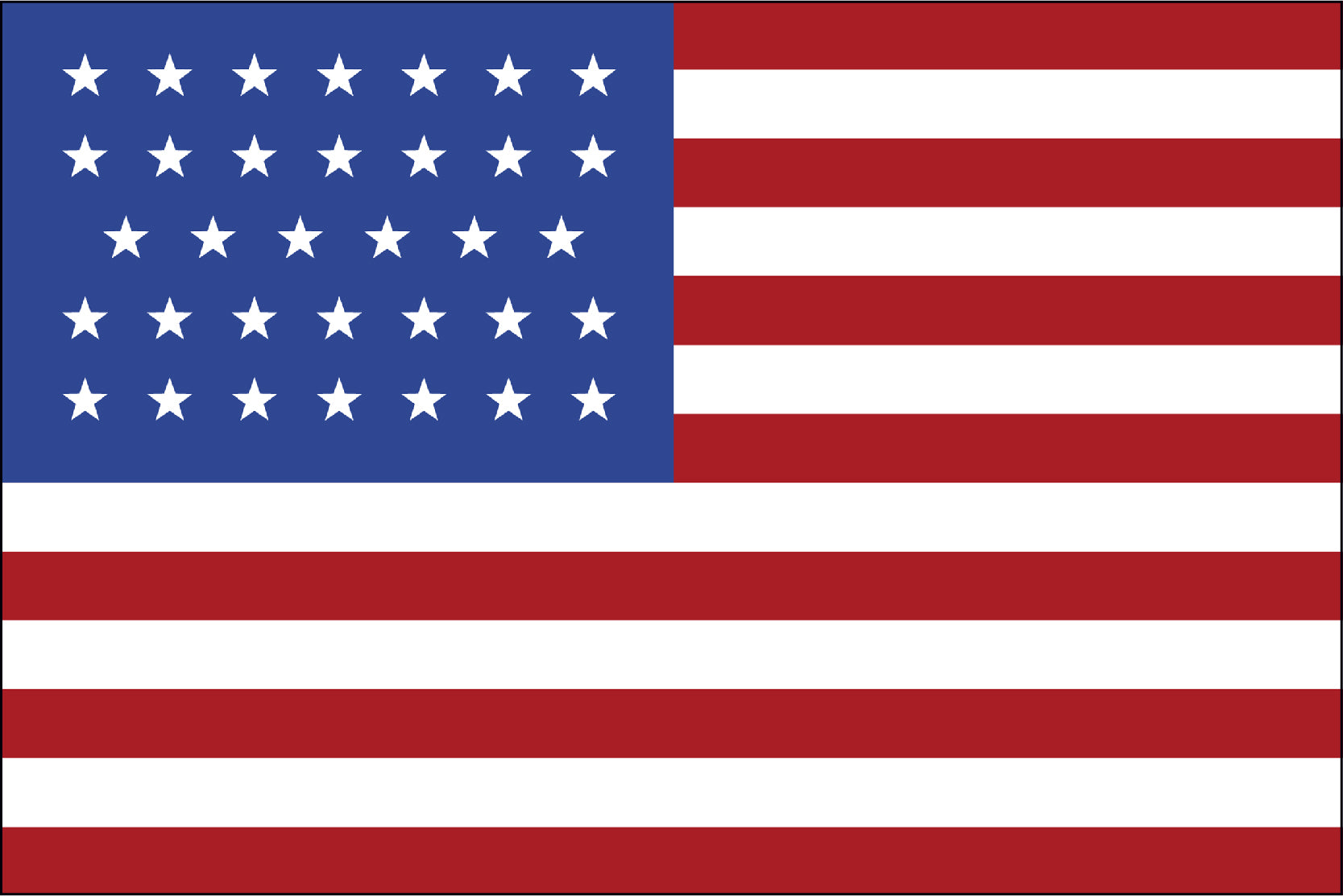 34 Star Old Glory Flag - LEAD TIMES ARE CURRENTLY RUNNING 6-8 WEEKS