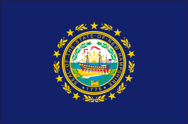 new hampshire flag, flag of new hampshire